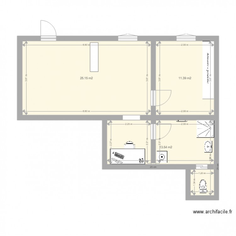 Samia plan modifié. Plan de 0 pièce et 0 m2