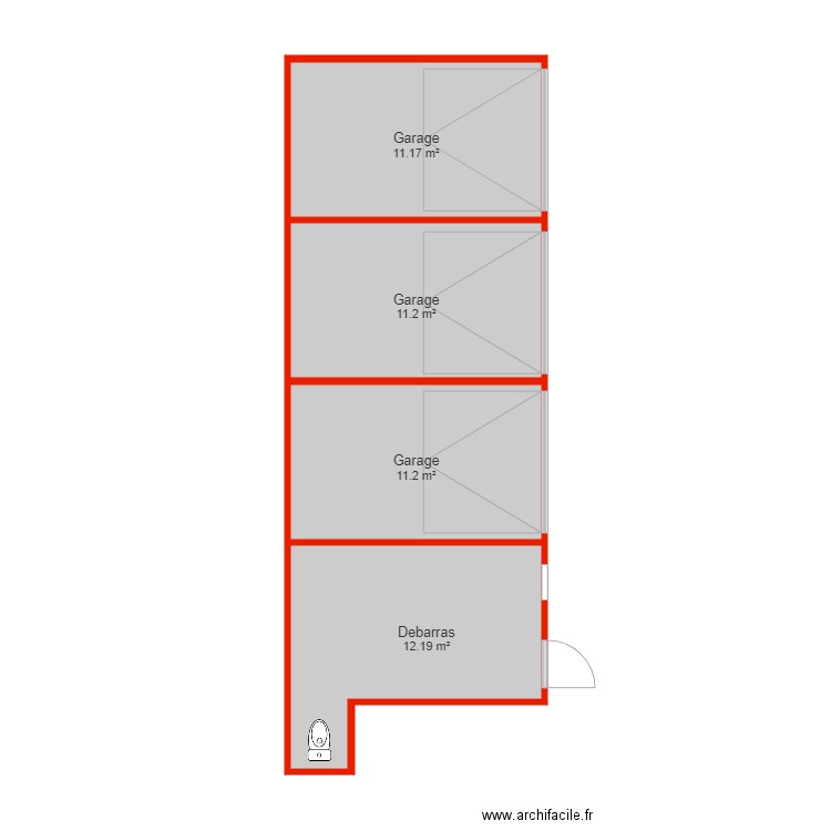 BI 2413 annexe garage non côté. Plan de 0 pièce et 0 m2