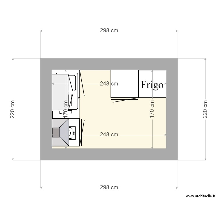 CUISINE ZALANA 4. Plan de 0 pièce et 0 m2