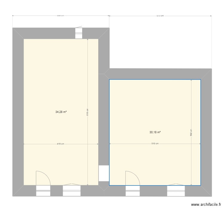 la papinière. Plan de 0 pièce et 0 m2