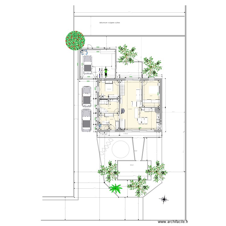 237bis. Plan de 6 pièces et 88 m2