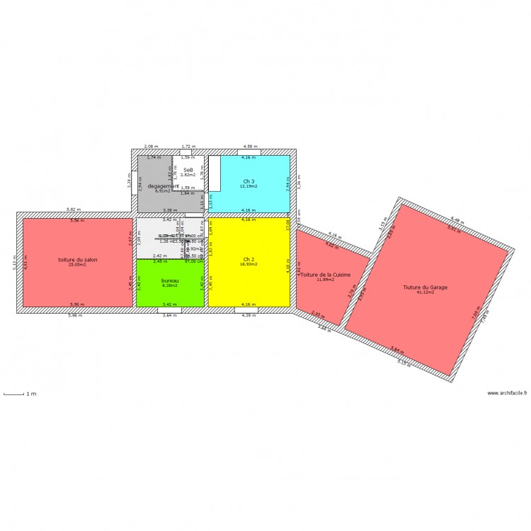 maison L V2etage. Plan de 0 pièce et 0 m2