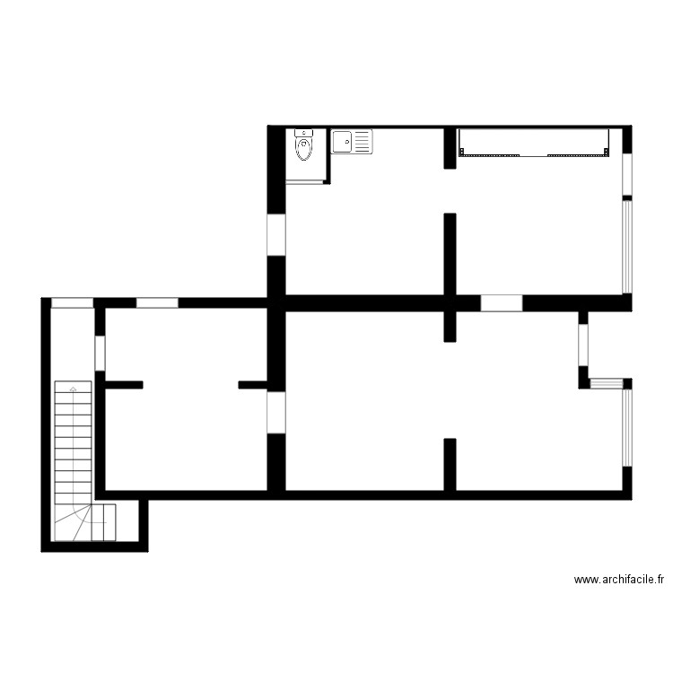 HYGGE BATIMENT COURNEUVE . Plan de 5 pièces et 73 m2