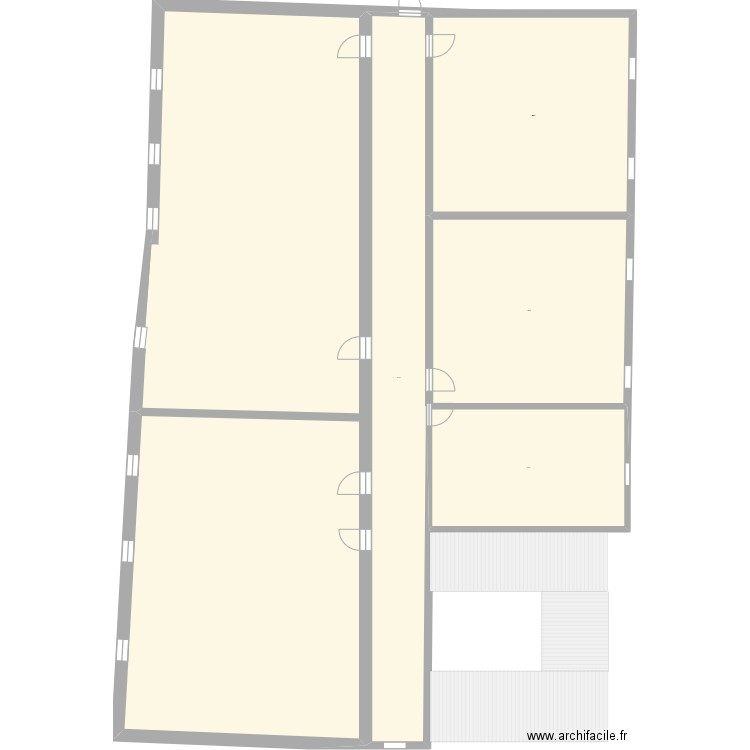 Bat admin CSM +1.. Plan de 5 pièces et 5760 m2