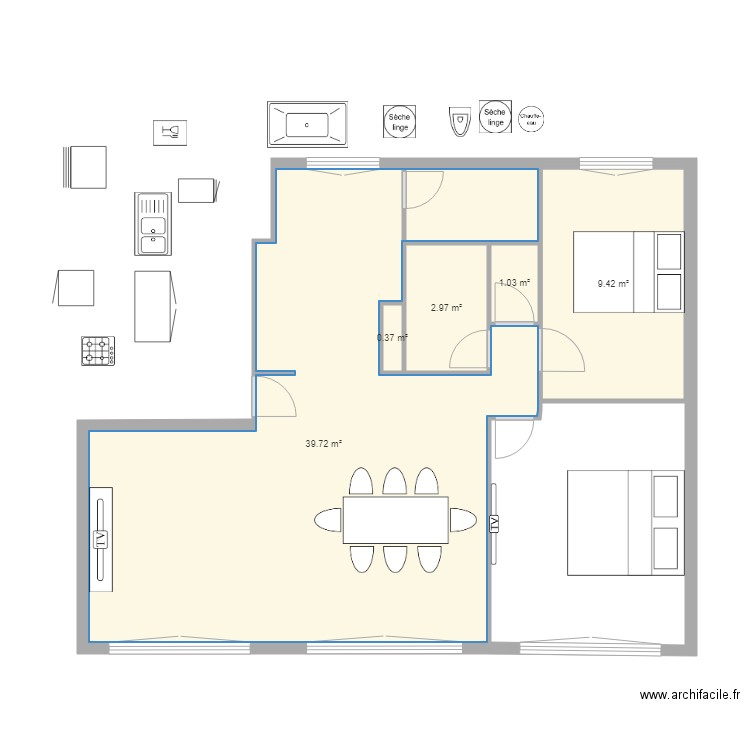 Appartement Manu. Plan de 0 pièce et 0 m2