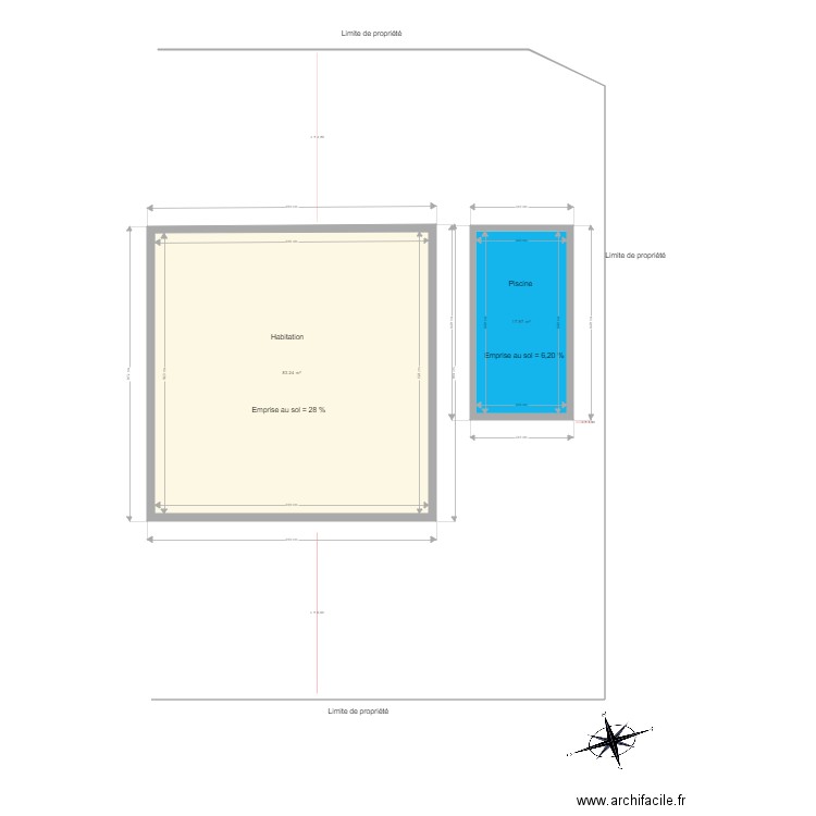 piscine frontignan. Plan de 0 pièce et 0 m2