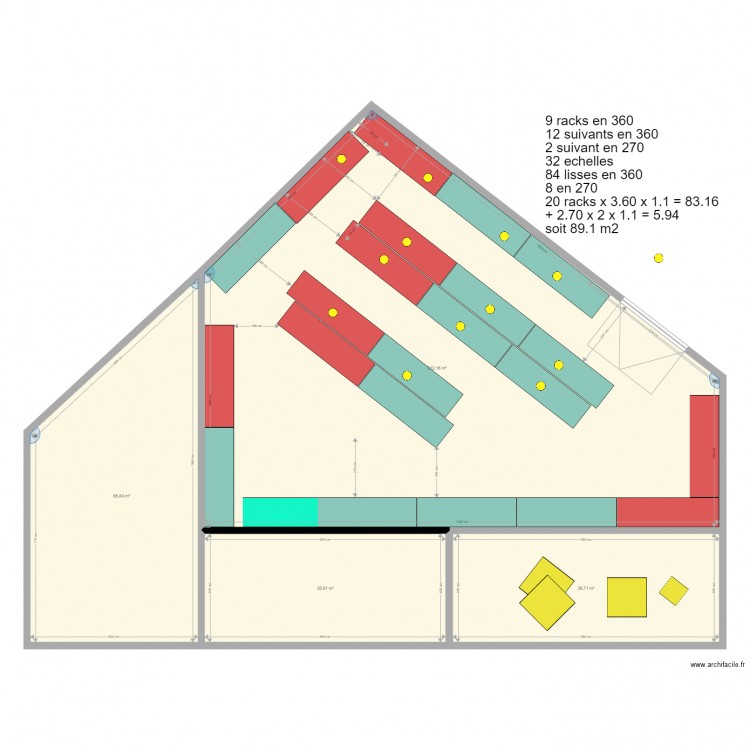 rackage 360 x 110 vers 2. Plan de 0 pièce et 0 m2