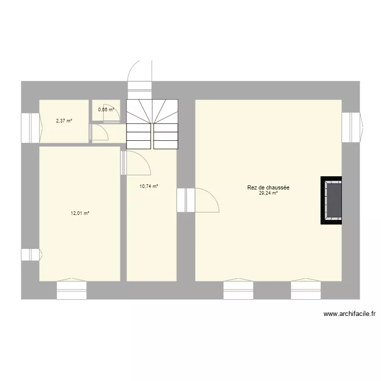 rez de chaussé . Plan de rez de chaussé . Plan de