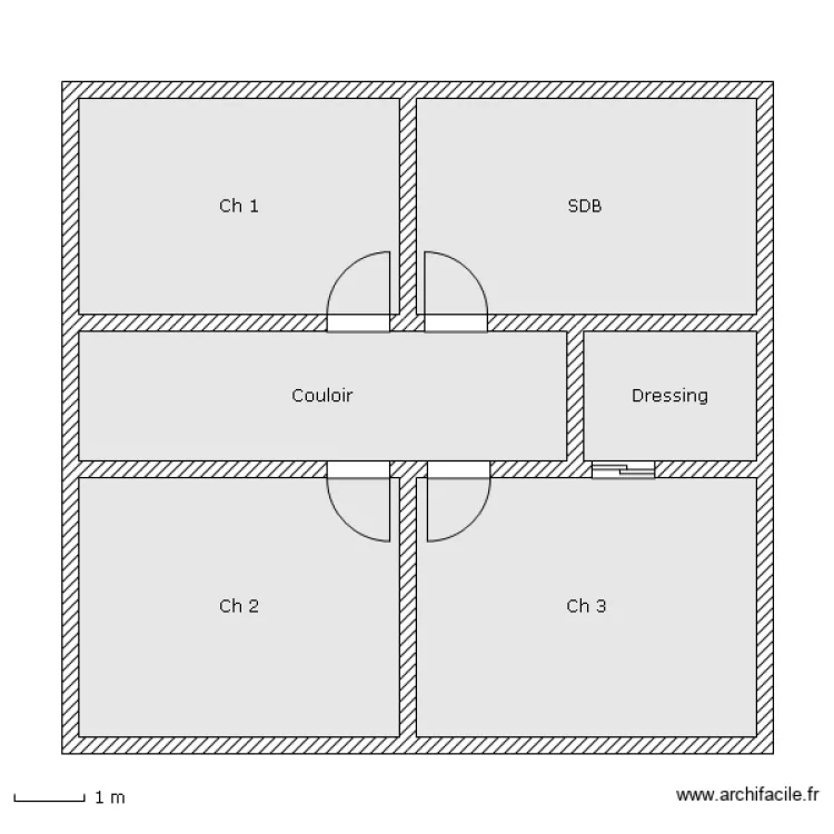 Belloy 1&egrave;re &eacute;tage. Plan de 