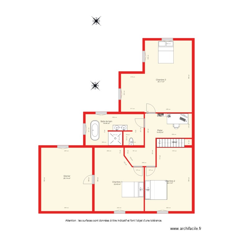 BI 1342 étage. Plan de 0 pièce et 0 m2