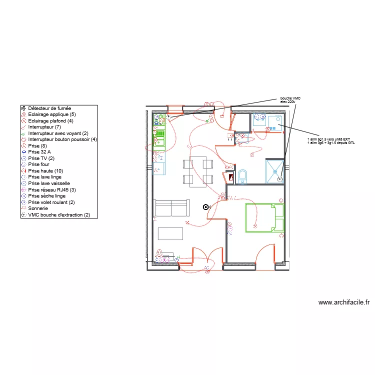 ILETTES LOT 37 logement 08. Plan de 