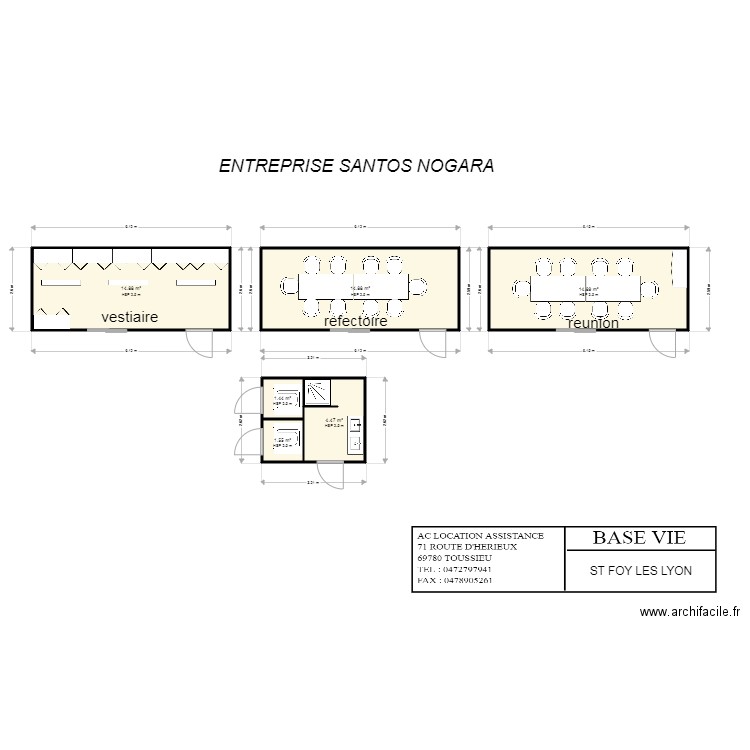 SANTOS ST FOY LES LYON. Plan de 0 pièce et 0 m2