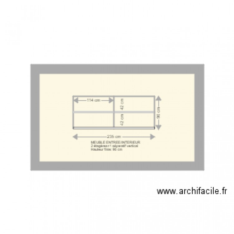 meuble entrée intérieur. Plan de 0 pièce et 0 m2