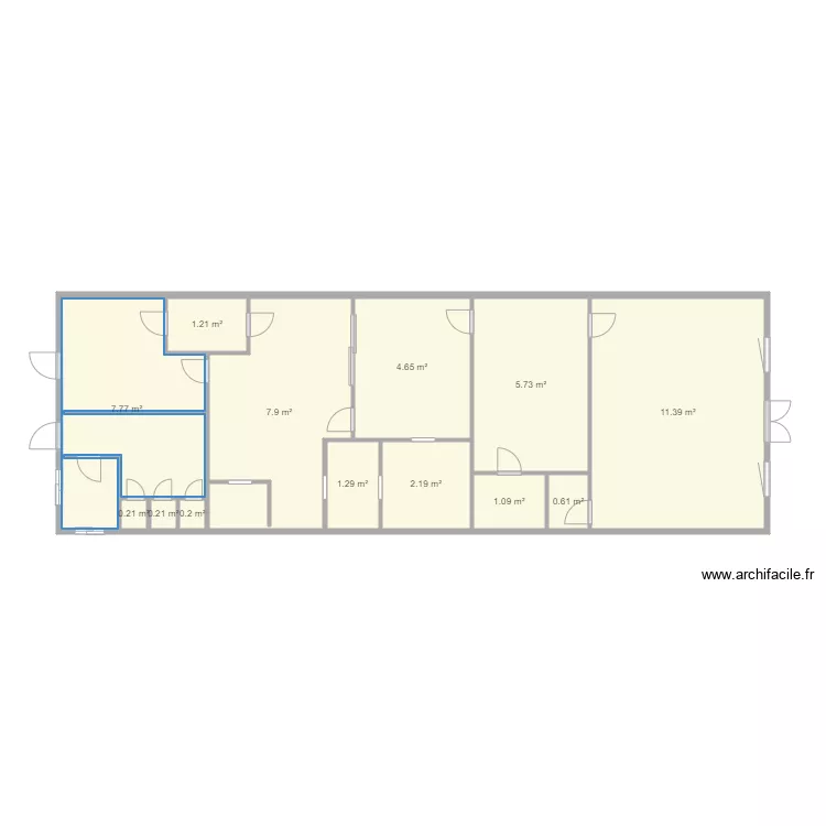 biscuiterie. Plan de 