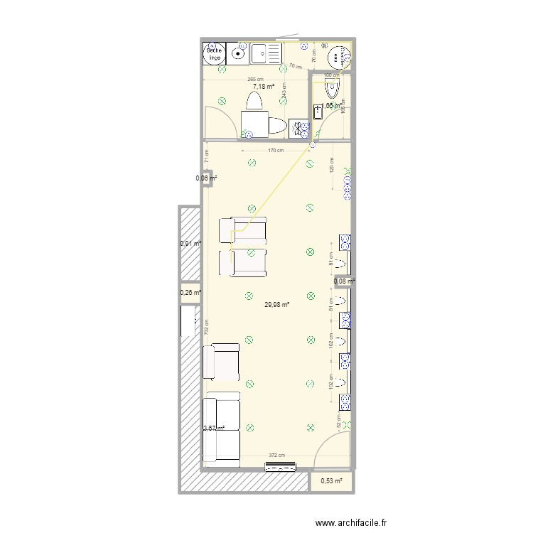 SALON FINAL TRAVAUX ++. Plan de 0 pièce et 0 m2