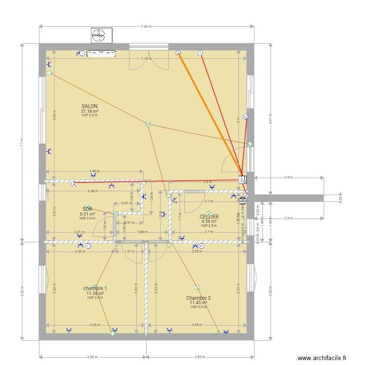 Monte 2. Plan de 0 pièce et 0 m2