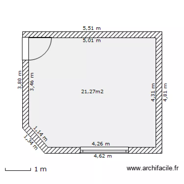 CHAMBRE 4 SUITE . Plan de 