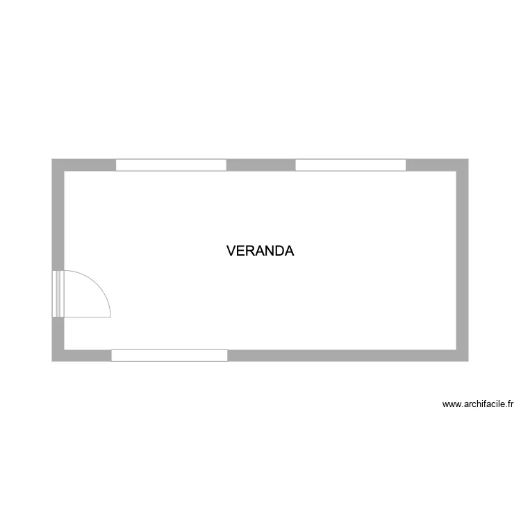 Veranda Maison Sergio. Plan de 