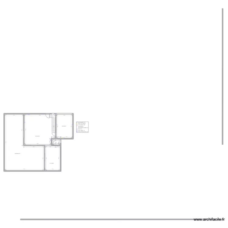 BOURDAIS R+1. Plan de 