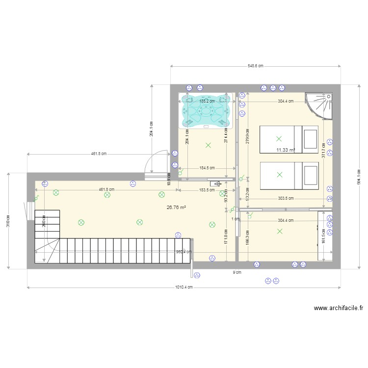 enso republique etage 1. Plan de 0 pièce et 0 m2