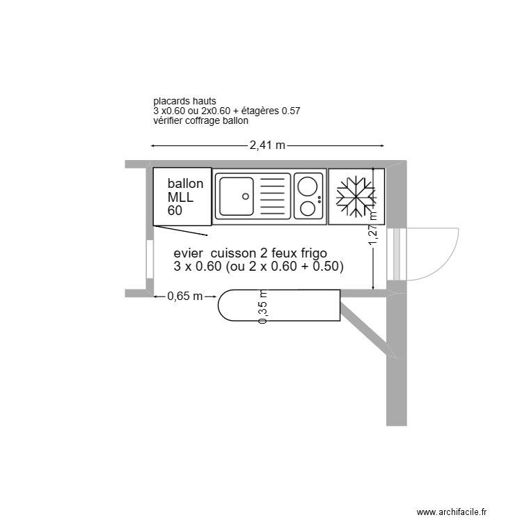 cuisine COAT. Plan de 1 pièce et 0 m2