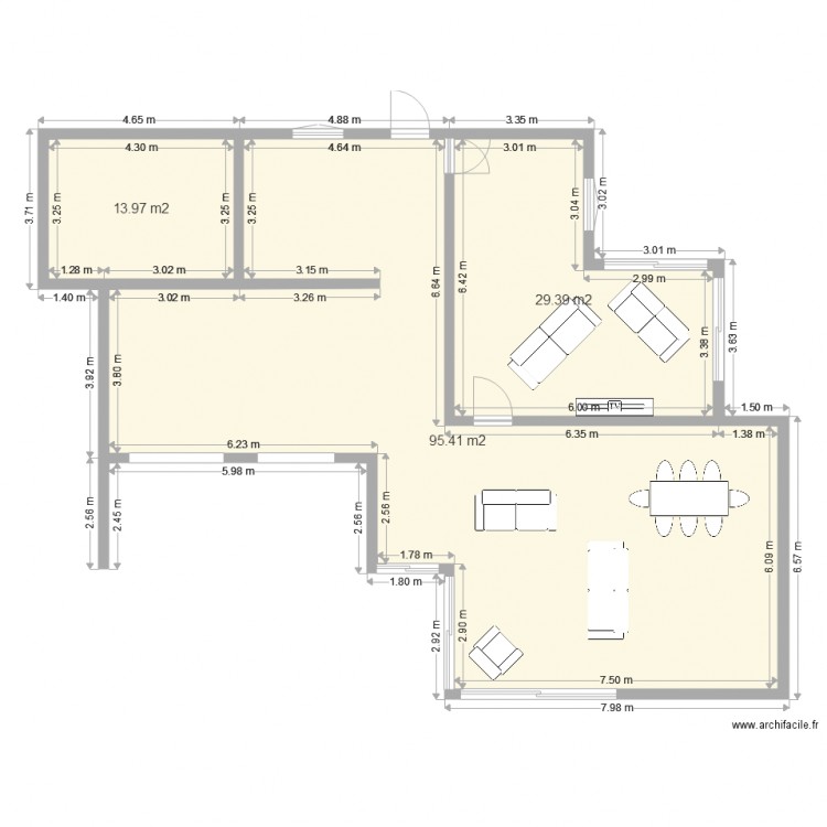 RdC pup. Plan de 0 pièce et 0 m2