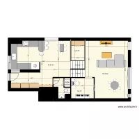 eloise et gabriel  plan salon avec cuisine