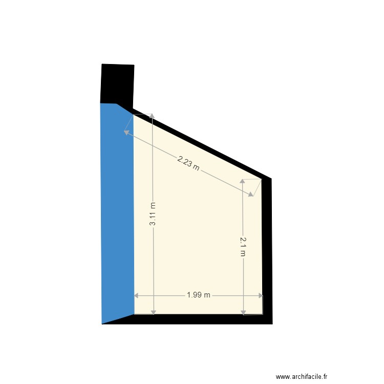 Profil cuve fioul. Plan de 0 pièce et 0 m2