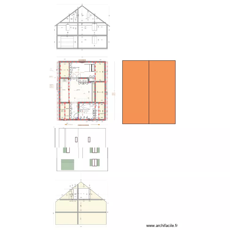 maison 3 mares 2025 plus petite version 2. Plan de 20 pièces et 170 m²