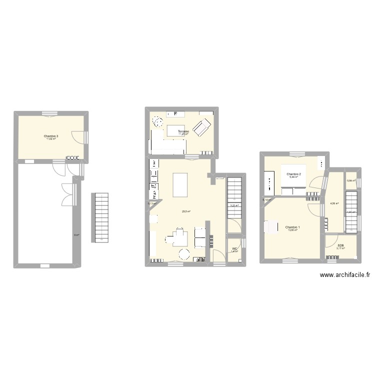 Maison Chatillon avec meubles 2. Plan de 0 pièce et 0 m2