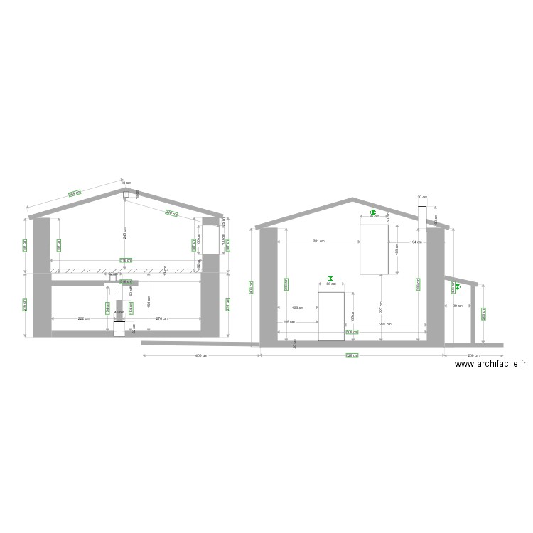 Cabane premier niveau . Plan de 0 pièce et 0 m2