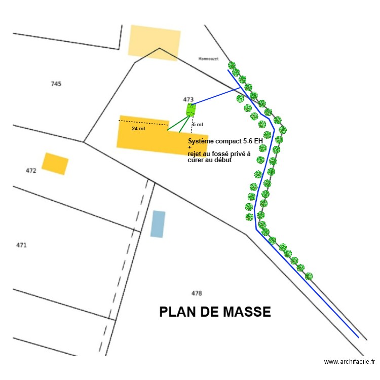 Thomas -de Lagabbe compact. Plan de 0 pièce et 0 m2