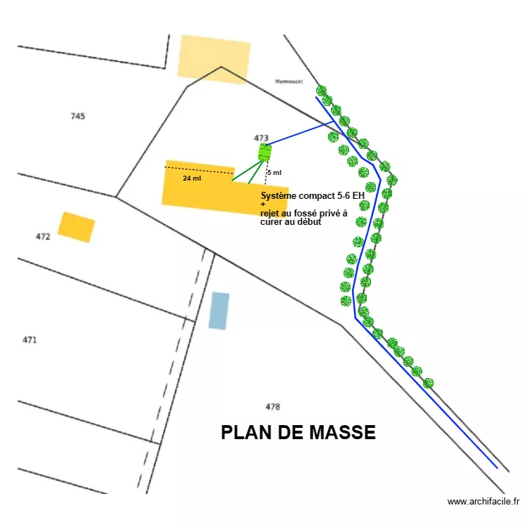 Thomas -de Lagabbe compact. Plan de 