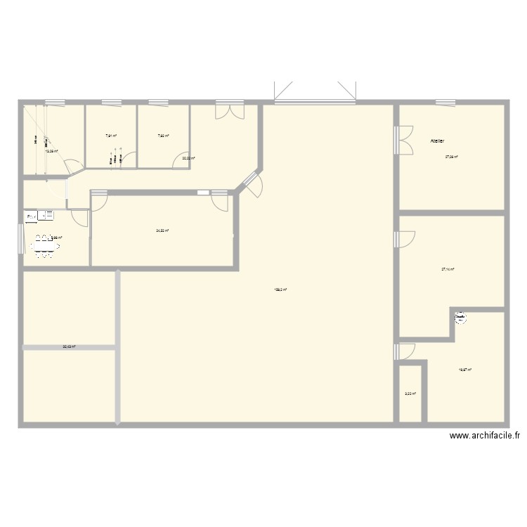Bureau Haute borne 4. Plan de 12 pièces et 351 m2