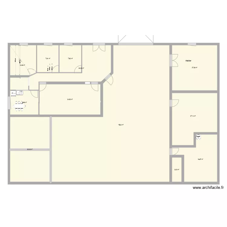 Bureau Haute borne 4. Plan de 