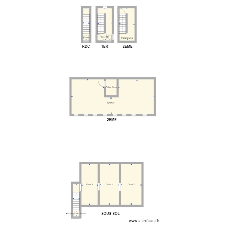 Communs chatillon p. Plan de 0 pièce et 0 m2