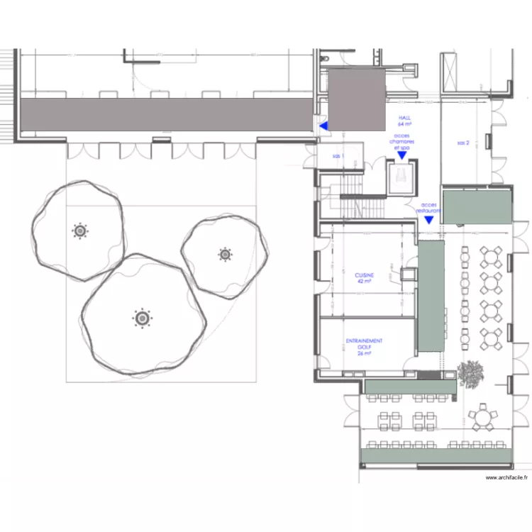 Plafond Chouette. Plan de 