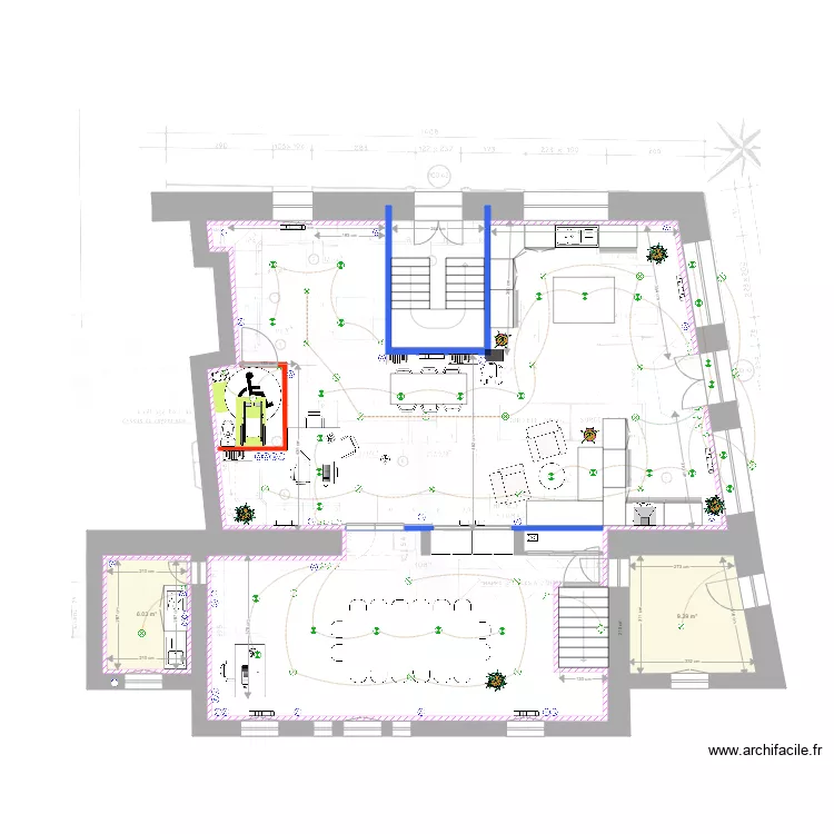 MARMONTEL RDC am&eacute;nagement B. Plan de 