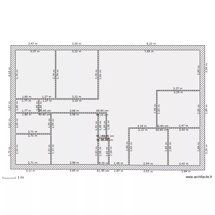 plan maison d&eacute;finitif. Plan de 