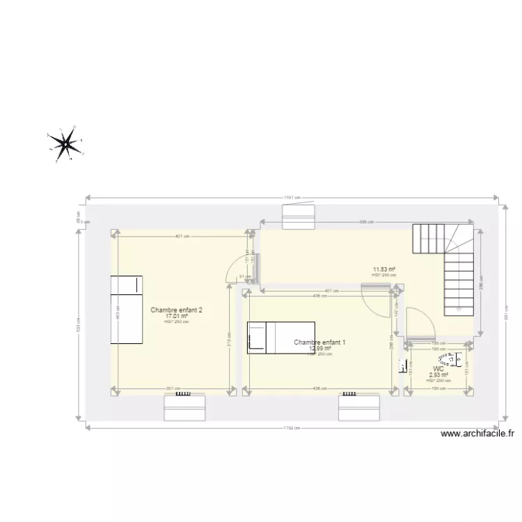 Etage 4 Petit Aulnay. Plan de 