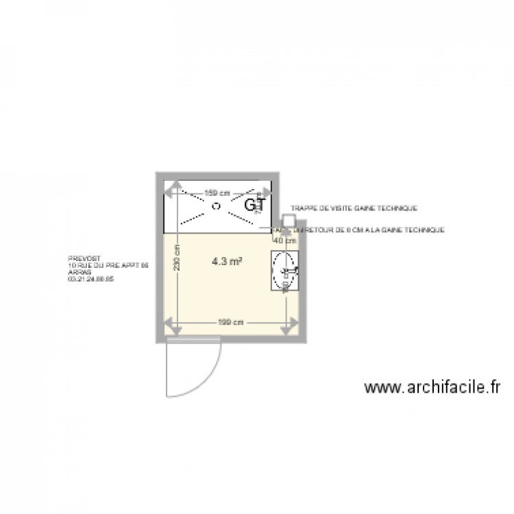 PREVOST . Plan de 0 pièce et 0 m2