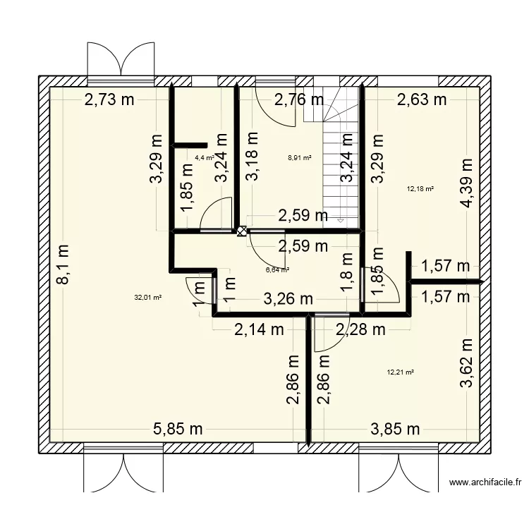 maison RDC. Plan de 