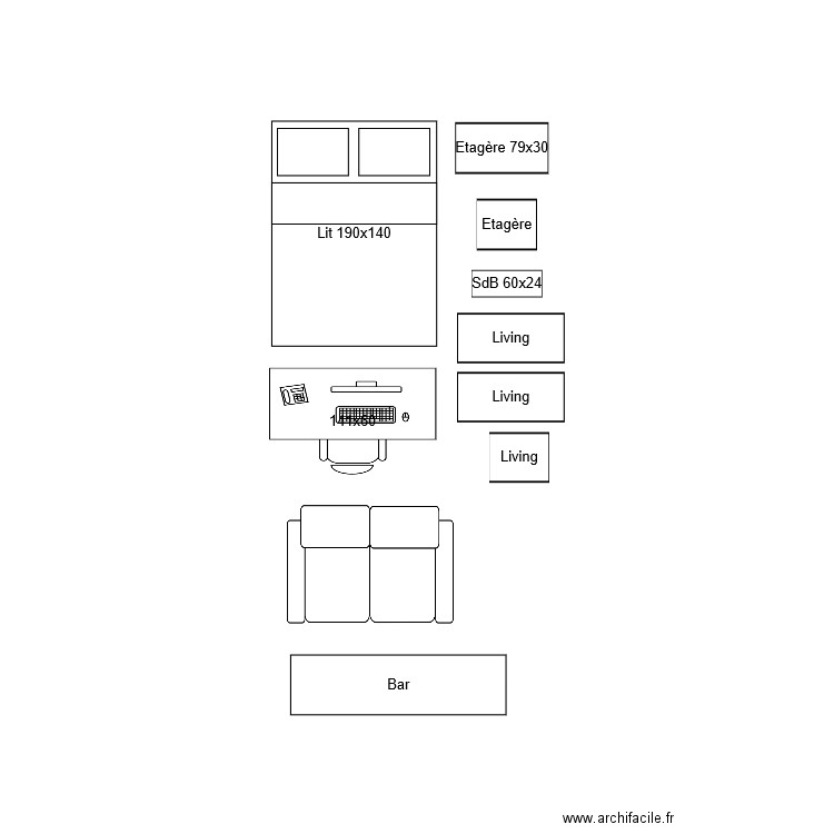 Meubles Nicolas. Plan de 0 pièce et 0 m2