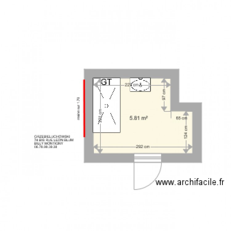 GRZEBIELUCHOWSKI. Plan de 0 pièce et 0 m2