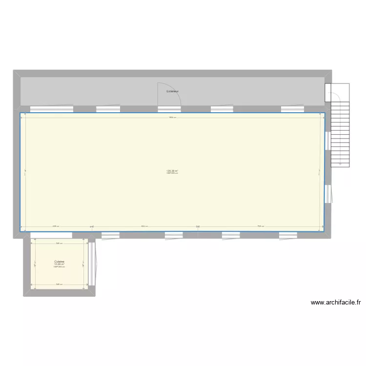 appart etage nu. Plan de 