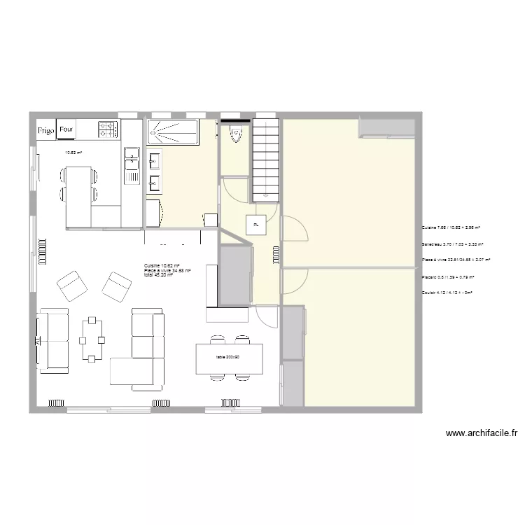 Maison Projet V11. Plan de 