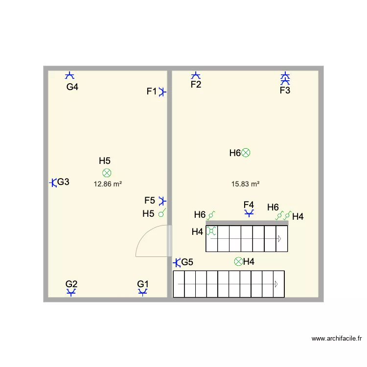 ETAGE ANTHONY. Plan de 
