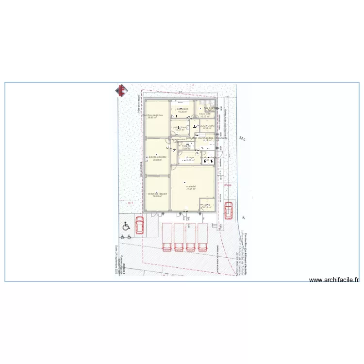 plan montussan v9 rdc. Plan de 
