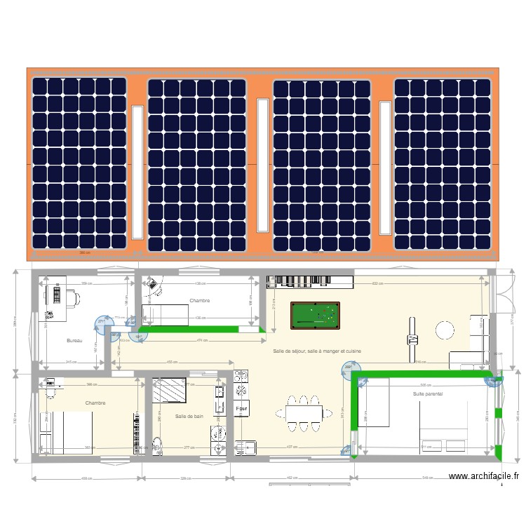 Maison en bois passive. Plan de 0 pièce et 0 m2