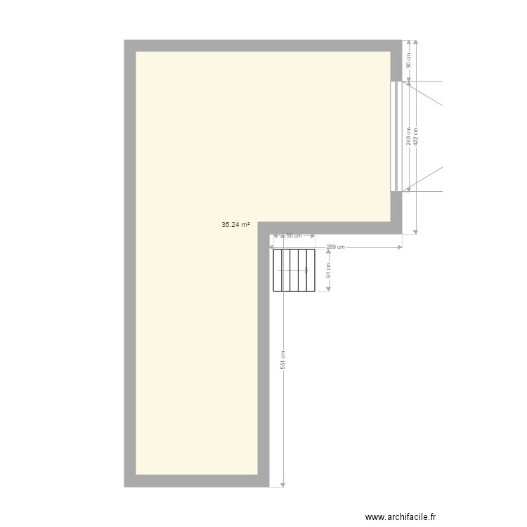 ouverture maison. Plan de 0 pièce et 0 m2